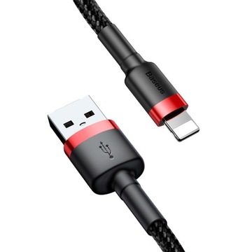 USB-A — кабель Lightning, Baseus Cafule 2,4 А, 0,5 м