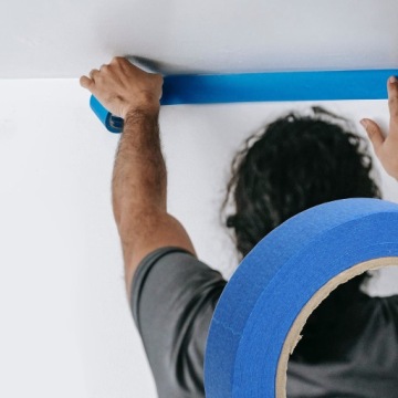 СИНЯЯ МАКРАСОЧНАЯ ЛЕНТА 24х20М БУМАГА СИНИЕ ЛЕНТЫ