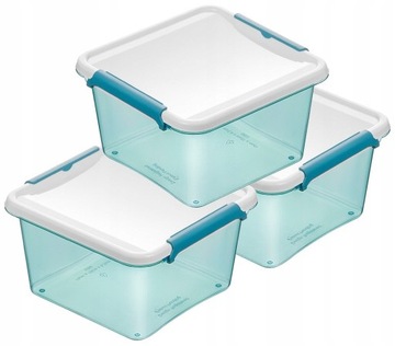 Pojemniki na żywność plastikowe 1150ml 3 sztuki