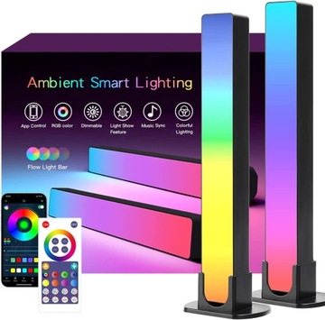 SNADER Smart RGB Light Bars, zestaw 2szt, scena