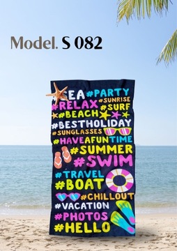 MEGA DUŻY RĘCZNIK PLAŻOWY KĄPIELOWY SZYBKOSCHNĄCY 90x170 RĘCZNIKI XXXL LATO