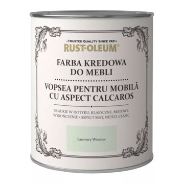 FARBA KREDOWA DO MEBLI RUSTOLEUM JAS ZIELONY 0,75L