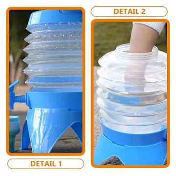 Внешний диспенсер для воды складной для автомобиля