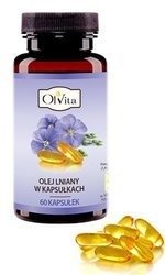 Olej lniany w kapsułkach, 60 kapsułek Ol'Vita