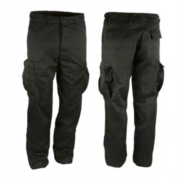 SPODNIE WOJSKOWE BOJÓWKI BDU MIL-TEC CZARNE 6XL