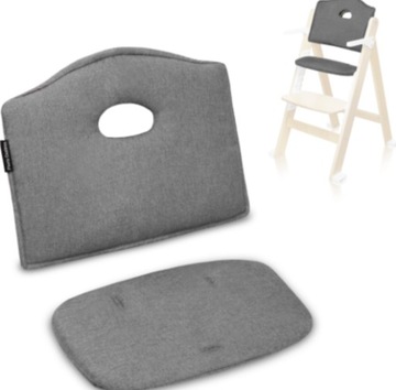 LIONELO Wkładka Pokrowiec do Krzesełka Floris Cushion Grey Stone PODUSZKA