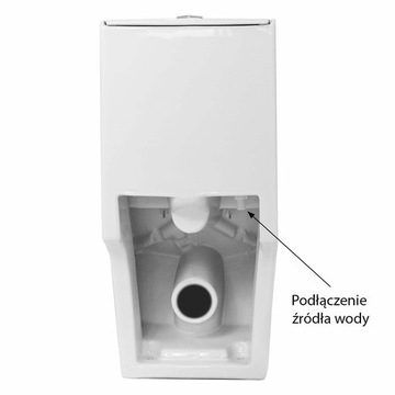 WC toaleta DIAMENT POZIOM + UMYWALKA WOLNOSTOJĄCA BLACK SWISS MEYER