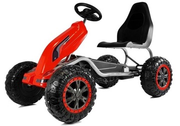 Большой педальный картинг Strong для детей Синий + нагрузка 100 кг + колесо