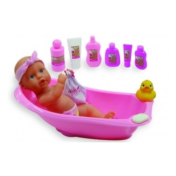 LALKA BOBAS DO KĄPIELI Z WANNĄ I AKCESORIAMI 38 CM