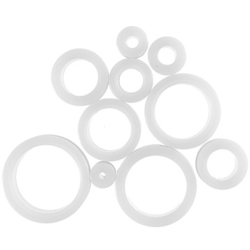 biały TUNEL akrylowy ZE ŚCIANKĄ 8 mm