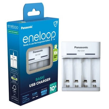 Panasonic Eneloop BQ-CC61USB - ładowarka do akumulatorków AA / AAA pod złąc