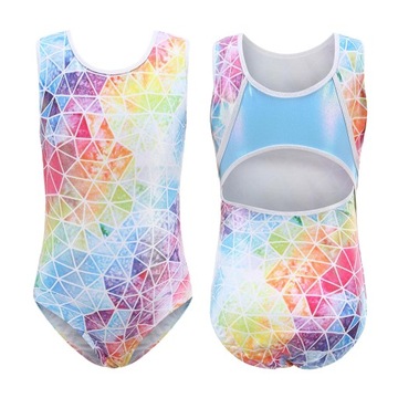 Купальники для девочек, одежда для художественной гимнастики, танцевальная одежда для фитнеса, без рукавов, 10 ярдов