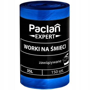 Пакеты для мусора PACLAN EXPERT с ручками 35л 150 шт.