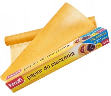 Papier do pieczenia 8m +1 m Gratis brązowy Paclan