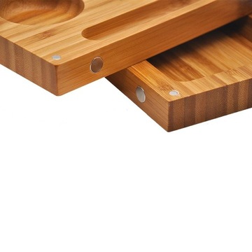 БОЛЬШАЯ роликовая тарелка из табачного дерева