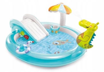 Basen dmuchany wodny plac zabaw tor wodny Intex Gator