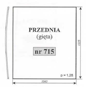 szyba przednia Pronar 320A 320 A