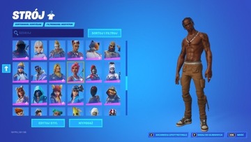 KONTO FORTNITE TRAVIS SCOTT OG GHOUL MIDAS MARVEL
