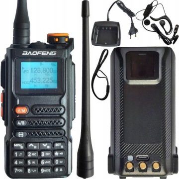 EU-K62 Vysílačka Rádio Baofeng Skener Vhf Uhf Letecké Pásmo