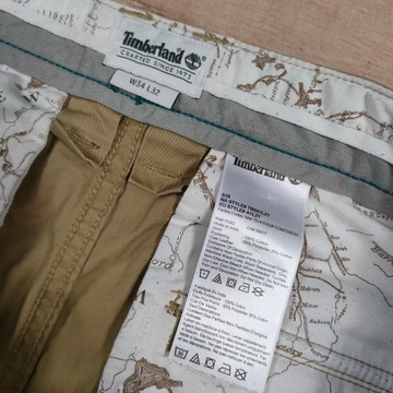 TIMBERLAND Spodnie Chinos Męskie r. 34/32