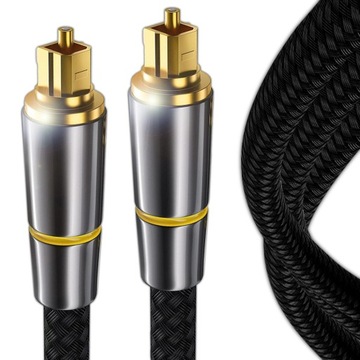 OPTYCZNY KABEL PRZEWÓD AUDIO CYFROWY COAXIAL TOSLINK ŚWIATŁOWÓD 3m 300cm