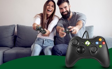 PAD PRZEWODOWY DO PC KONTROLER XBOX 360 / SLIM GAMEPAD ZAMIENNIK USB NOWY