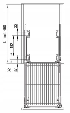 ГРУЗОВАЯ КОРЗИНА 150 2-УРОВНЕВАЯ ВАРИАНТ MULTI CRUISE ХРОМ