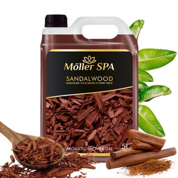 Möller SPA SANDALWOOD ŻEL POD PRYSZNIC DRZEWO SANDAŁOWE JAKOŚĆ PREMIUM 5L