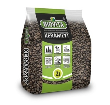 BIOVITA KERAMZYT Ogrodniczy DROBNY 4-8MM 2l drenaż donicy