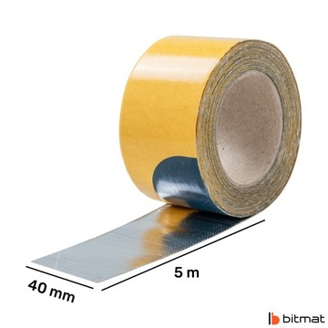 Тепловой экран до 600°C Серебристый 4 см х 5 м с термостойким стекловолокном