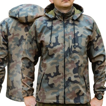Kurtka SOFTSHELL Moro WODOODPORNA z kapturem r 4XL