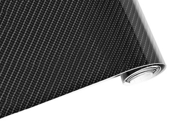 5D УГЛЕРОДНАЯ ФОЛЬГА УГЛЕРОДНЫЙ ШПОН ЧЕРНЫЙ ГЛЯНЦЕВЫЙ 152 Х 50 СМ ТОЛЩИНА ПРОЧНАЯ