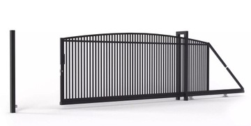 Brama Wjazdowa Przesuwna SKYROCKET BR.27.1.2 Ocynk RAL Antracyt 130x300 cm