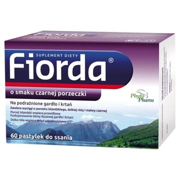 Fiorda Porost Islandzki Gardło I Krtań 60 pastylek