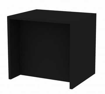 Czarna matowa wyspa kuchenne gotowa wyspa do kuchni 90x80 cm czarny mat