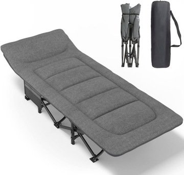 Łóżko z materacem Atorpok 190 cm x 65 cm Wędkarskie Kamping