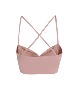 NEW LOOK RÓŻOWY CROP TOP BRALET IMITACJA SKÓRY H02 XTR__XS