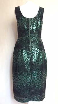 FRENCH CONNECTION sukienka cekinowa zielona 40 L