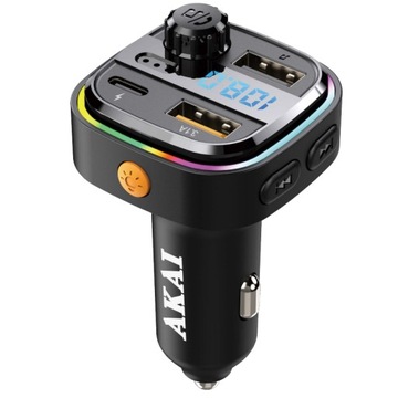 АВТОМОБИЛЬНЫЙ ПЕРЕДАТЧИК РАДИО FM BLETOOS SD AKAI FMT-26BT