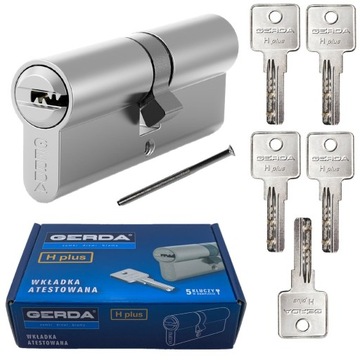 wkładka GERDA H Plus 30/30 nikiel 5 kluczy