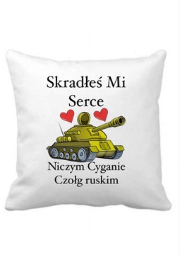 Poduszka z nadrukiem „Skradłeś mi serce..”