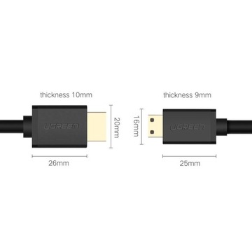 Кабельный кабель Ugreen HDMI - Mini HDMI 19 PINC