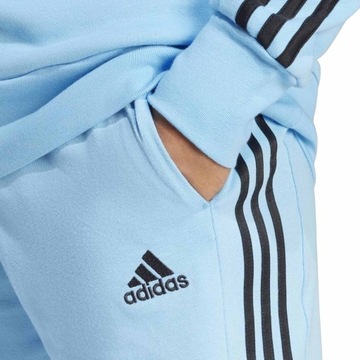 ADIDAS 3S SHORTS IS1379 MĘSKIE BAWEŁNIANE SPODENKI KRÓTKIE NIEBIESKI PASKI