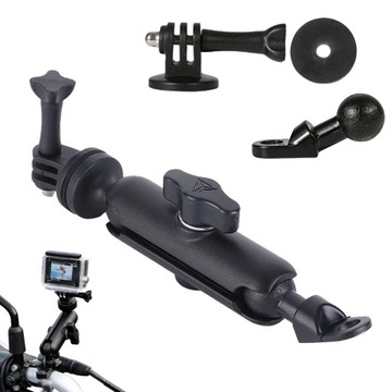 UCHWYT NA LUSTERKO WSTECZNE MOTOCYKLA KAMERA GOPRO UCHWYT ROWEROWY 360°