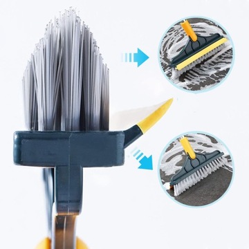 МЕТЛА С РУЧКОЙ, ВРАЩАЮЩАЯСЯ ЩЕТКА ДЛЯ ПОДМЕТАНИЯ ПОЛОВ 2 В 1, 100 СМ