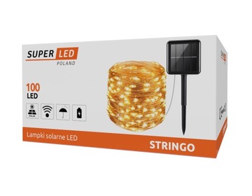 Светодиодная солнечная гирлянда 100 светодиодных светильников 10 м + пульт дистанционного управления