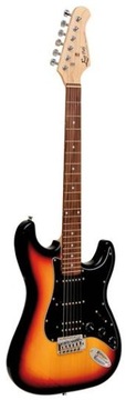 GITARA ELEKTRYCZNA EVER PLAY ST-2 SB/BK PASEK GRATIS