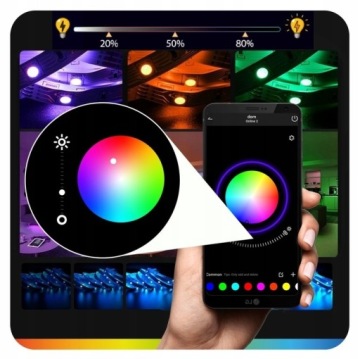 СВЕТОДИОДНАЯ ЛЕНТА 5M NEON 5050 RGBIC RAINBOW ПРИЛОЖЕНИЕ BLUETOOTH ДИСТАНЦИОННЫЙ НАБОР 300 LED