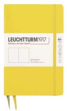 Żółty notes B6 Leuchtturm1917 notatnik z gumką kartki czyste pamiętnik