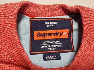 SUPERDRY - Męski Sweter roz. S Jak Nowy -